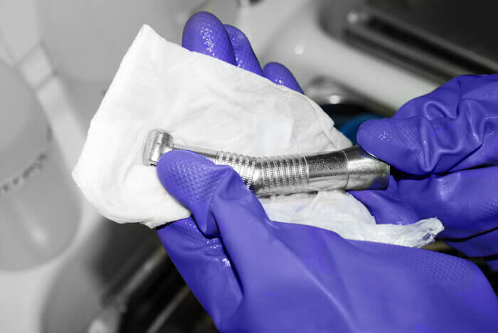 Disinfezione del turbotrapano